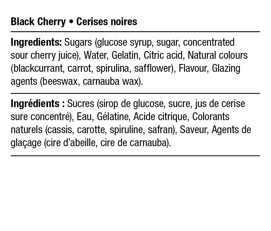 Ingredients - Black Cherry