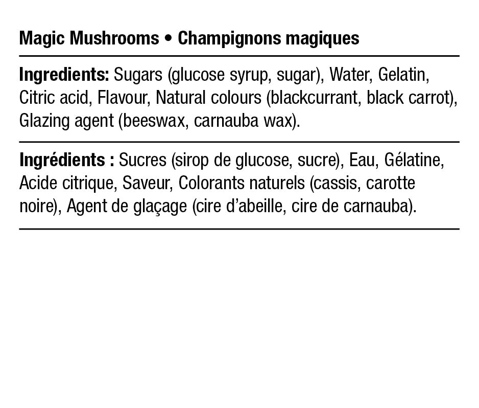 Ingredients - Magic Mushrooms