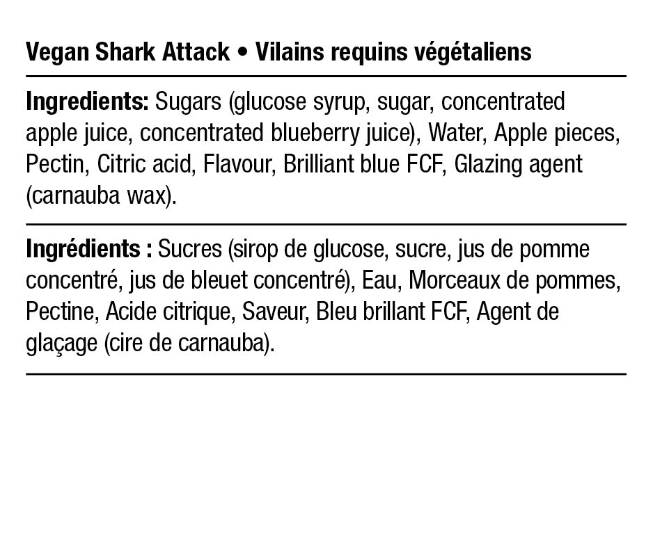 Ingredients - Vegan Shark Attack