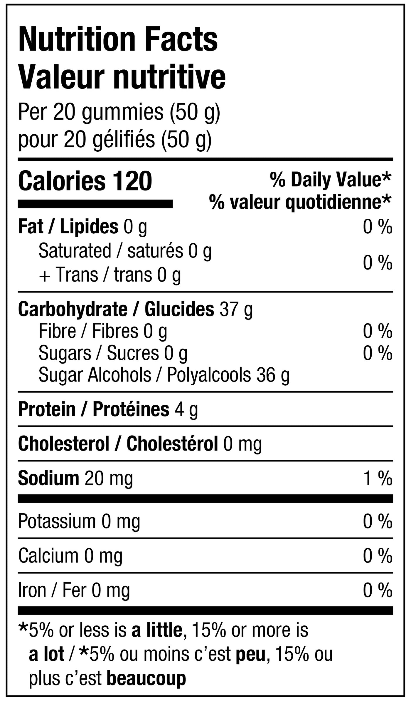 Nutrition Facts - No Sugar Added Fruit Medley