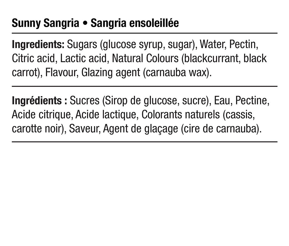 Ingredients - Vegan Sunny Sangria